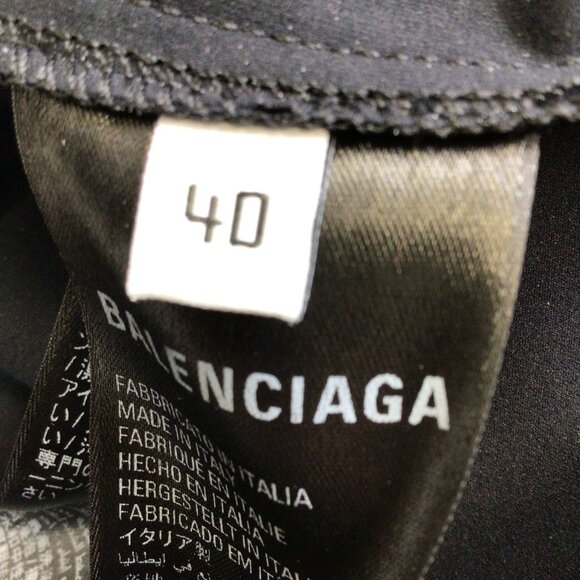 Balenciaga Black Long Sleeved Turtleneck Nylon Stretch Dress with matching glove - Picture 5 of 5